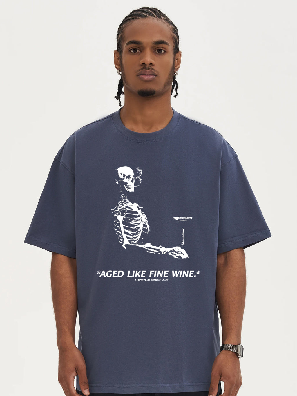 AGED LIKE FINE WINE TEE BLACK