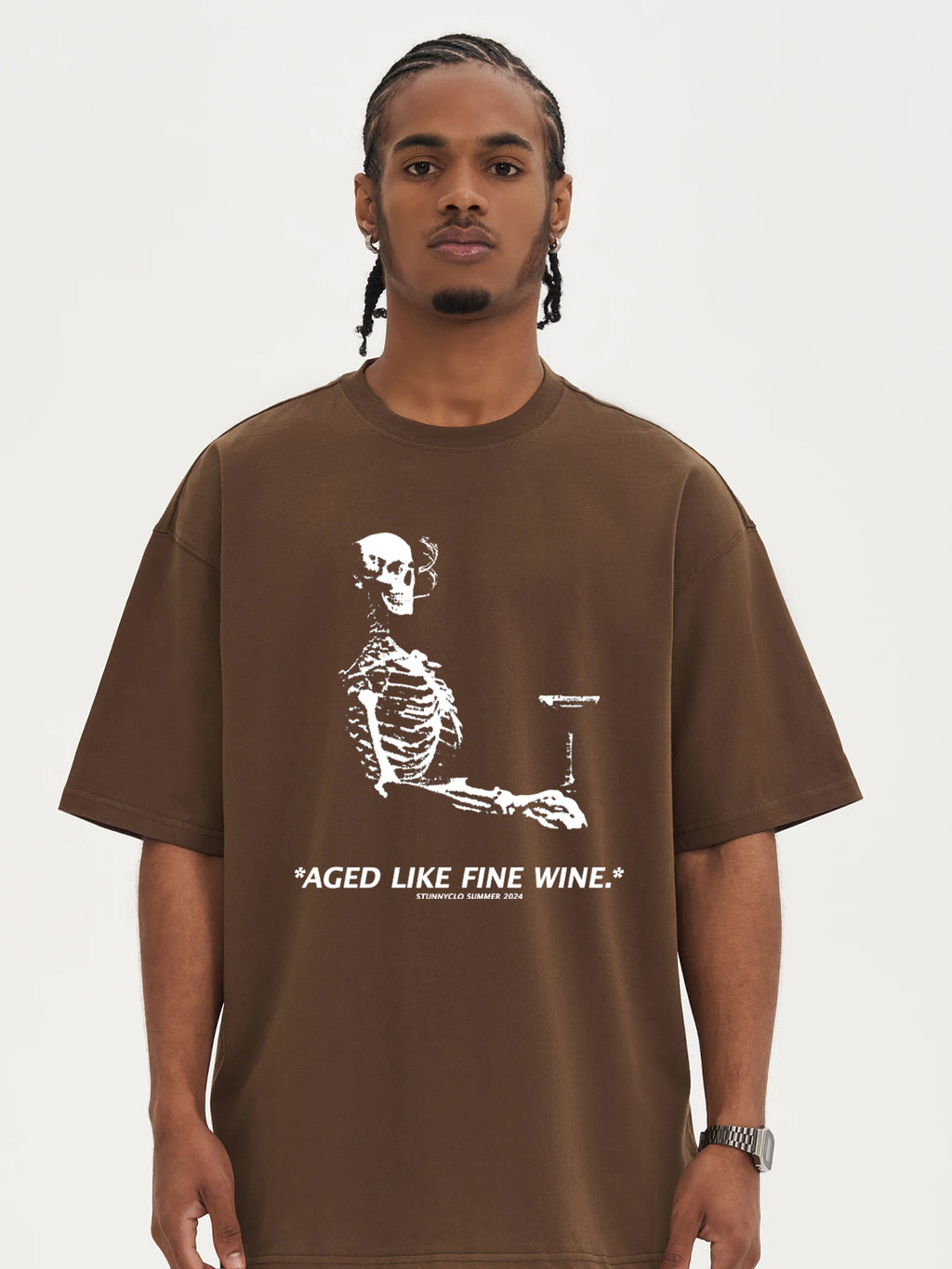 AGED LIKE FINE WINE TEE BLACK