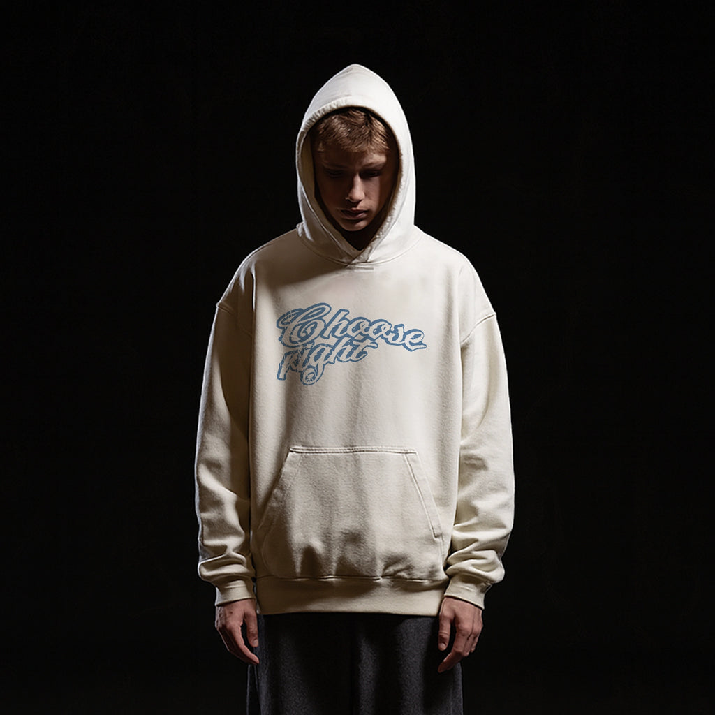 CHOOSE RIGHT BLUE HOODIE