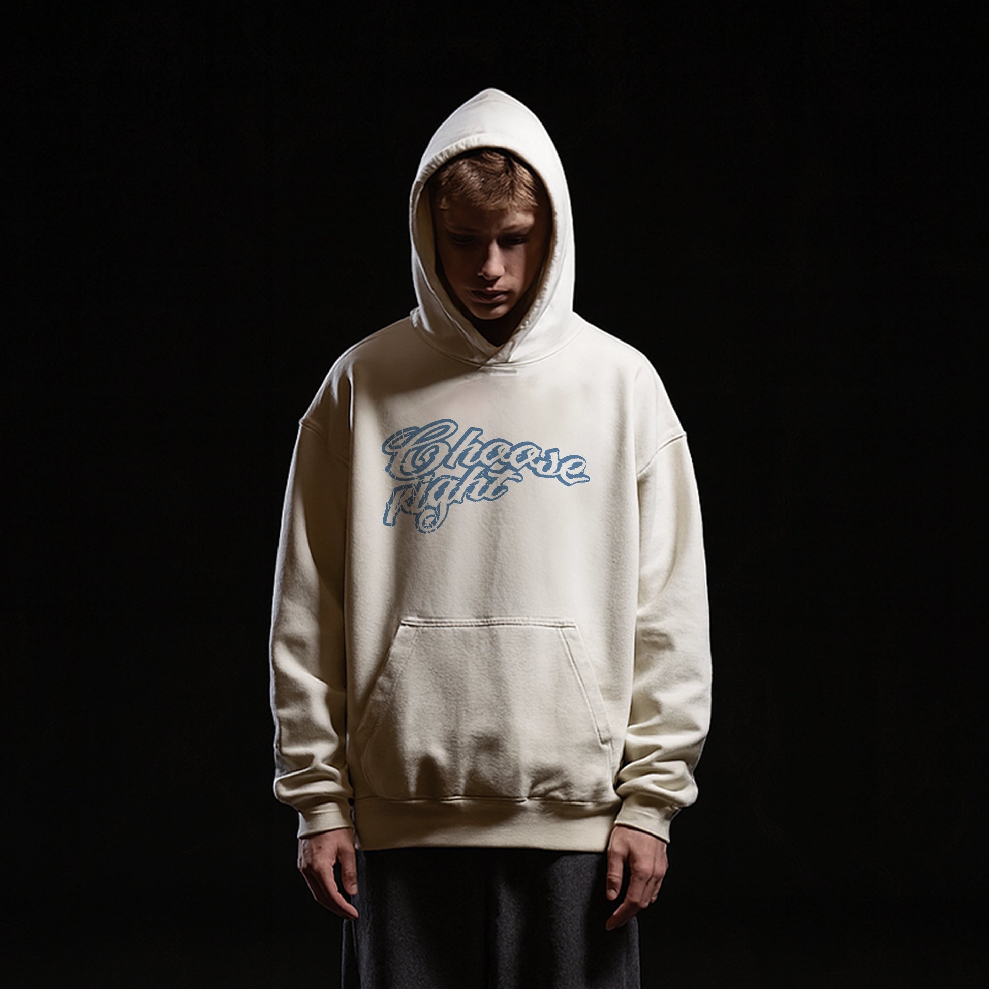 CHOOSE RIGHT BLUE HOODIE