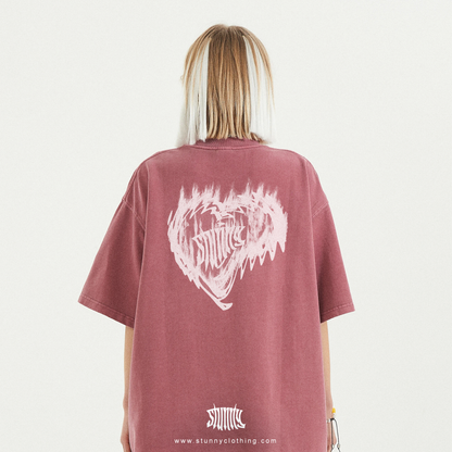 BURNING HEART TSHIRT SHIRT TEE STUNNY