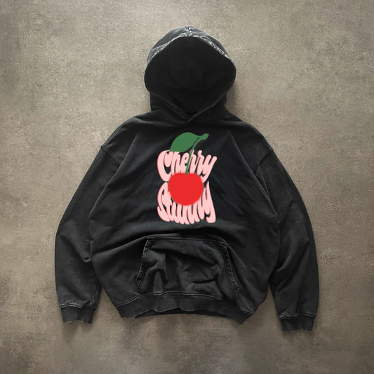 CHERRY HOODIE OVERSIZED