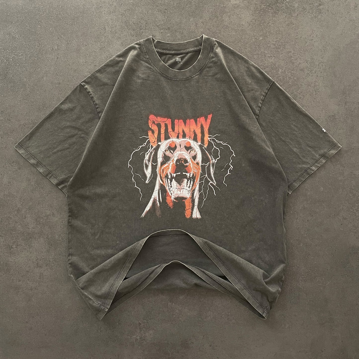 STUNNY DOG OVERSIZED TEE TSHIRT SHIRT 285 GSM