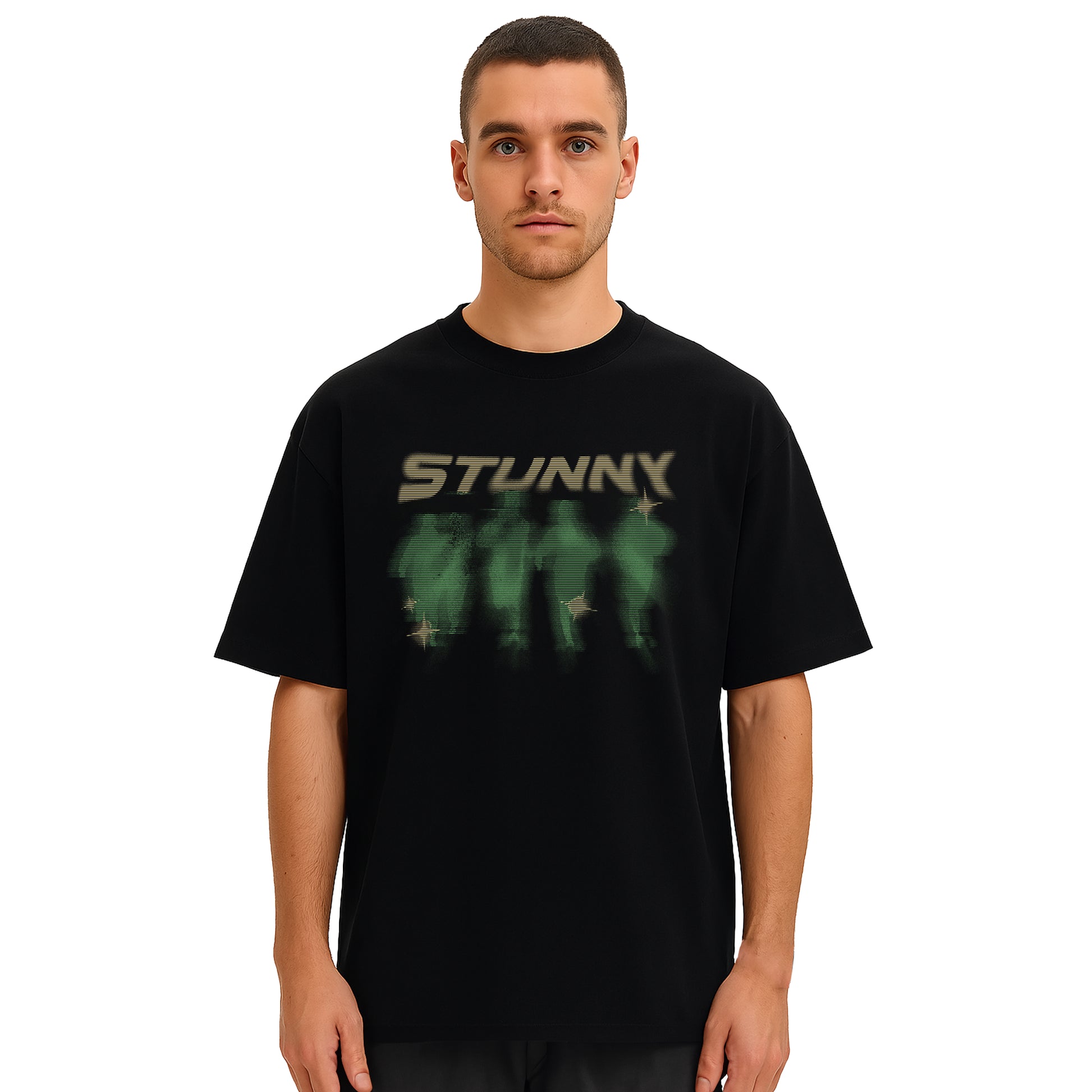 RUN TEE GREEN/GOLD
