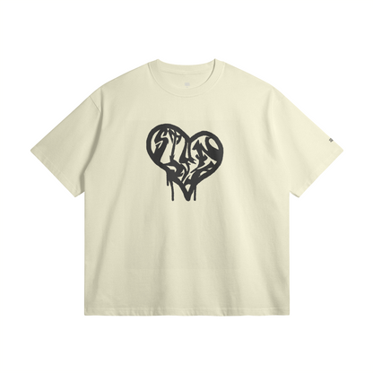 STUNNY HEART TEE TSHIRT SHIRT 305 GSM