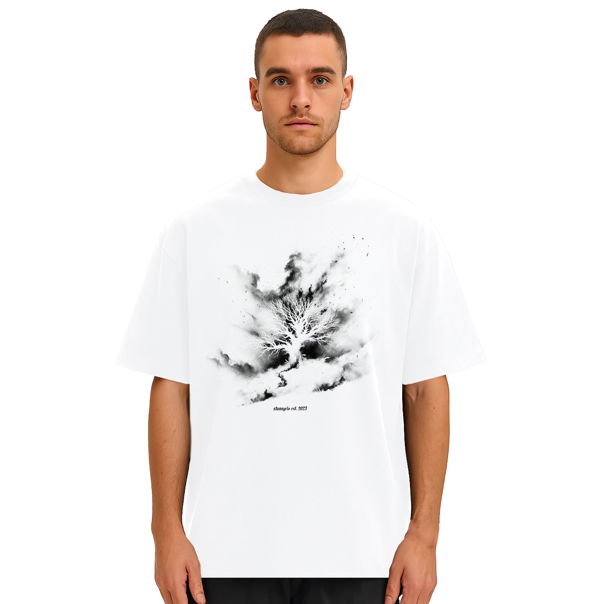 BURNING TREE T-SHIRT WHITE